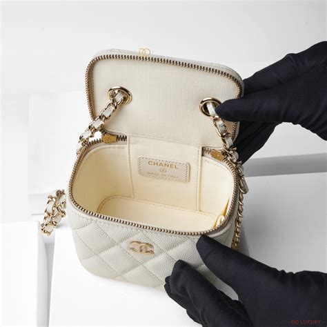 chanel white vanity|Chanel vanity crossbody.